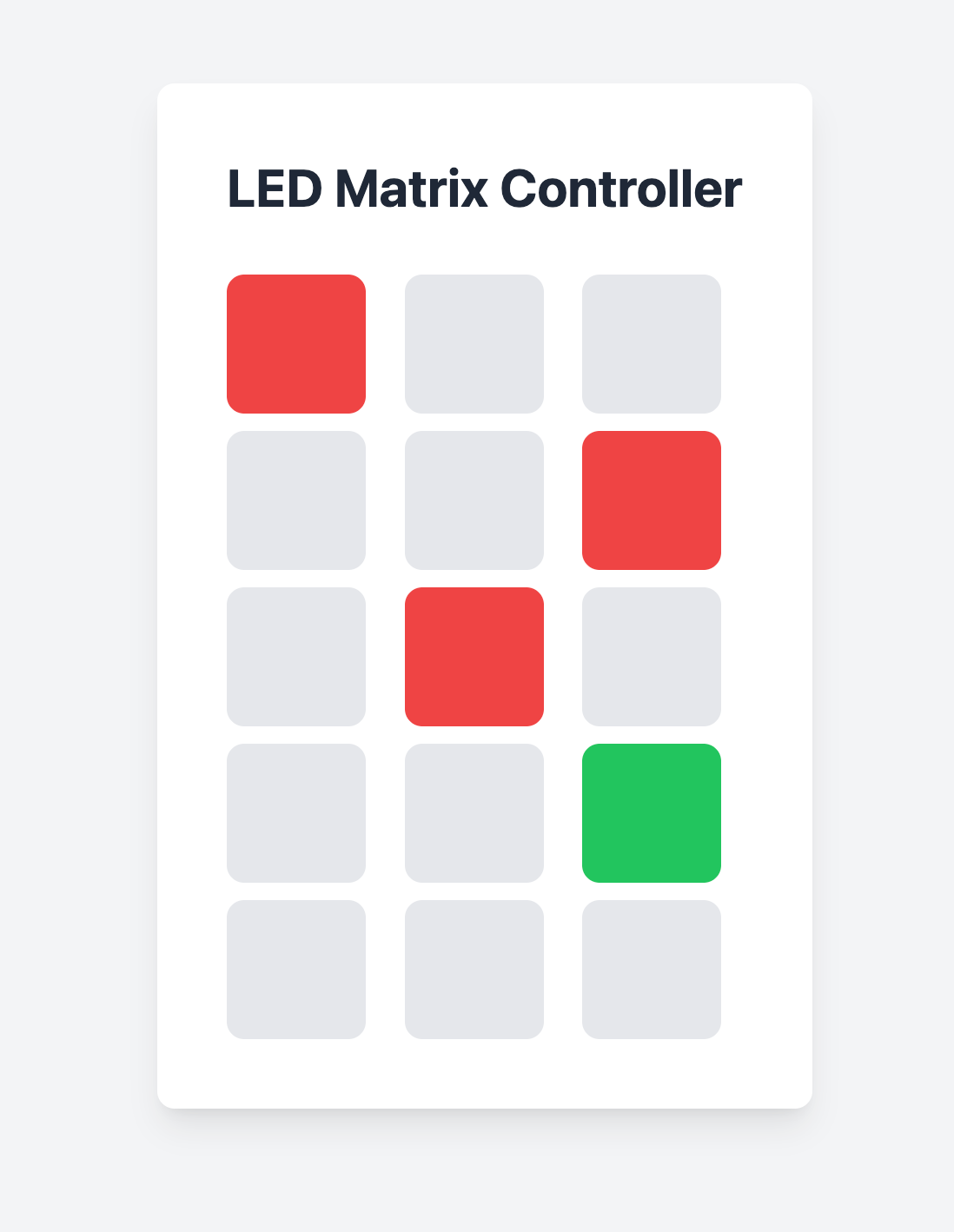 LED Matrix web interface